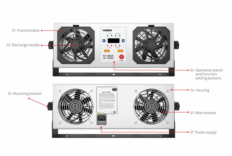 KF-40AR High frequency ion fan